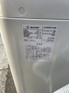 SHARP(シャープ)5.0㎏ 全自動洗濯機 ES-GE5C-W 2018年製