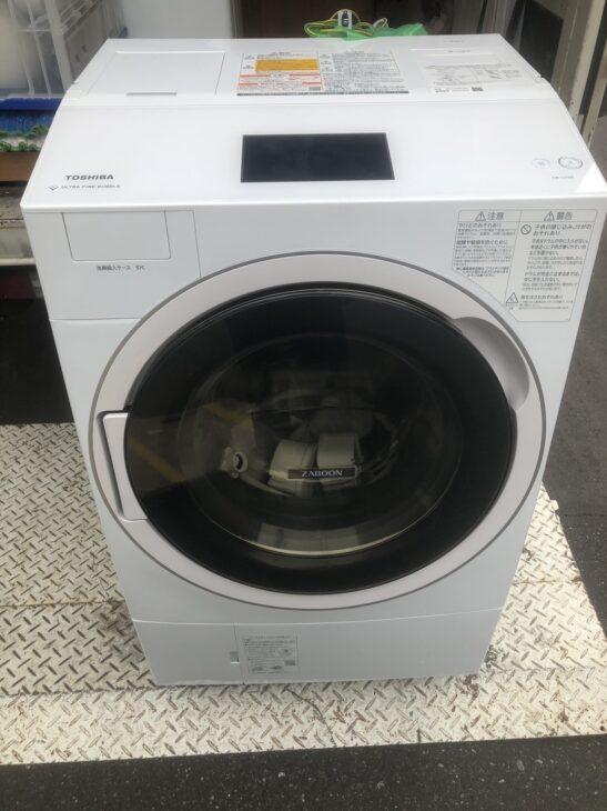 東芝（TOSHIBA）ドラム式洗濯機　ZABOON TW-127X9L 白生活家電