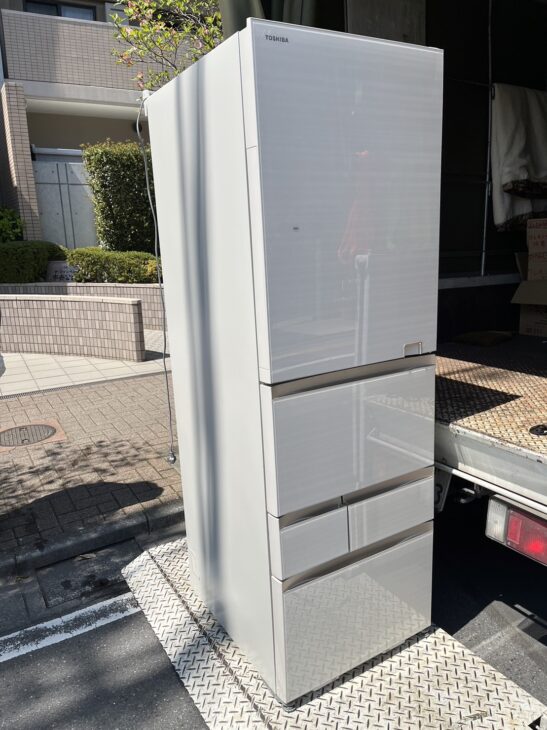 【ドリーム川西店御来店限定】東芝　冷蔵庫　GR-S500GZ／クリーニング済み 【2002211256800103】 冷蔵庫 VEGETA（ベジータ）GZシリーズ アッシュグレージュ GR-S500GZ
