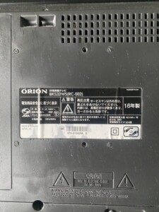 ORION(オリオン)32型液晶テレビ BKS32W5 2016年製