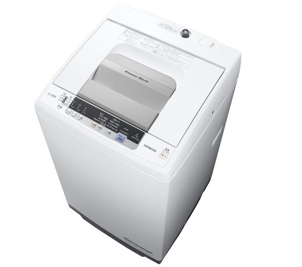 HITACHI 日立 全自動洗濯機 シャワー浸透洗浄 白い約束 7㎏ NW-R704