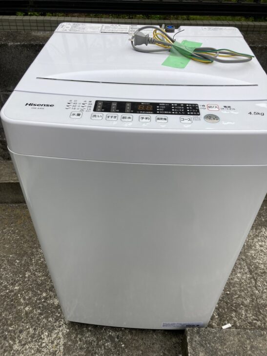 Hisense（ハイセンス）4.5㎏ 全自動洗濯機 HW-K45E 2021年製