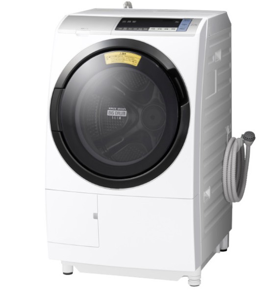 HITACHI 日立 ドラム式洗濯乾燥機 ヒートリサイクル 風アイロン ビッグドラム 11㎏ BD-SV110BL(S)