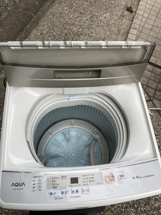 AQUA（アクア）4.5㎏ 全自動洗濯機 AQW-S45H 2019年製【無料引取】杉並区 ｜出張買取MAX