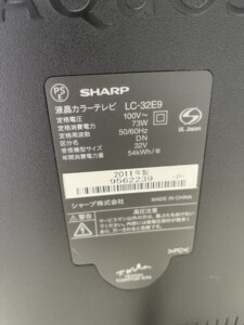 SHARP(シャープ)32型液晶テレビ LC-32E9 2011年製