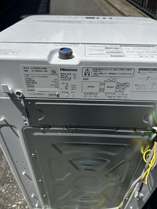 TAG label タグレーベル 全自動洗濯機 AT-WM5511-WH 2021年製【トレファク 川越店】 TAG label by amadana 全自動洗濯機 洗濯5.5kg AT-WM5511-WH ホワイト