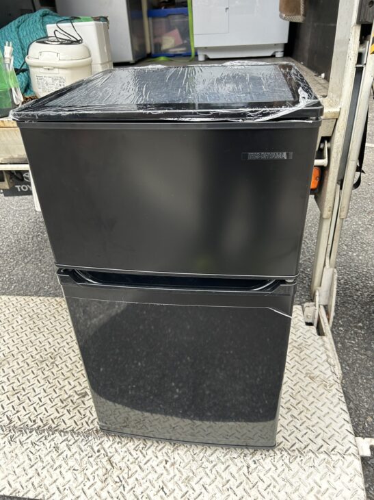 IRIS OHYAMA（アイリスオーヤマ）90L 2ドア冷蔵庫 IRSD-9B-B 2023年製