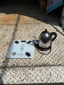 体重計とケトル