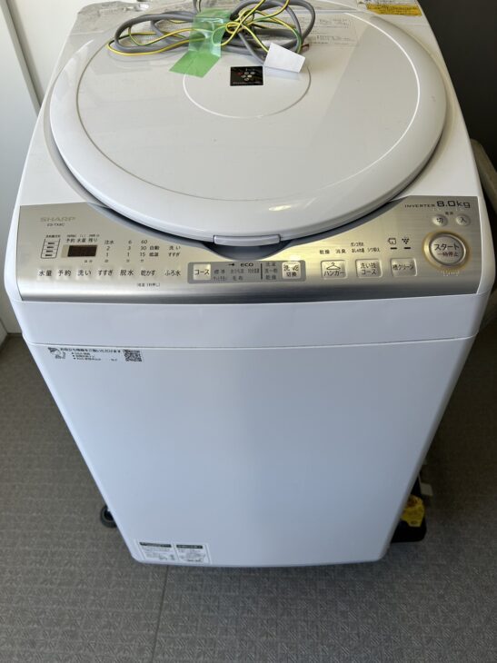 SHARP（シャープ）8.0キロ 電気洗濯乾燥機 ES-TX8C-W 2019年製