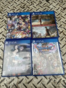 PS4 ゲームソフト ドラゴンクエストやディスガイアなどおまとめ4本