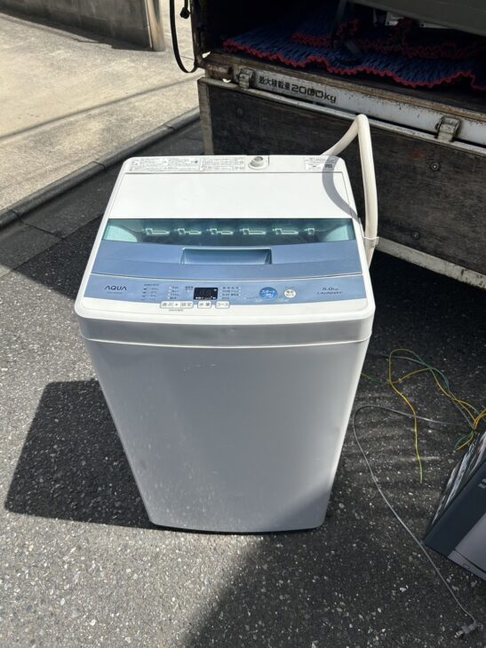 AQUA（アクア）5.0kg 全自動洗濯機 AQW-S50E(W) 2017年製