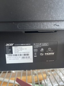 acer(エイサー) 27型 ゲーミングモニター VG272 Xbmiipx 2021年製