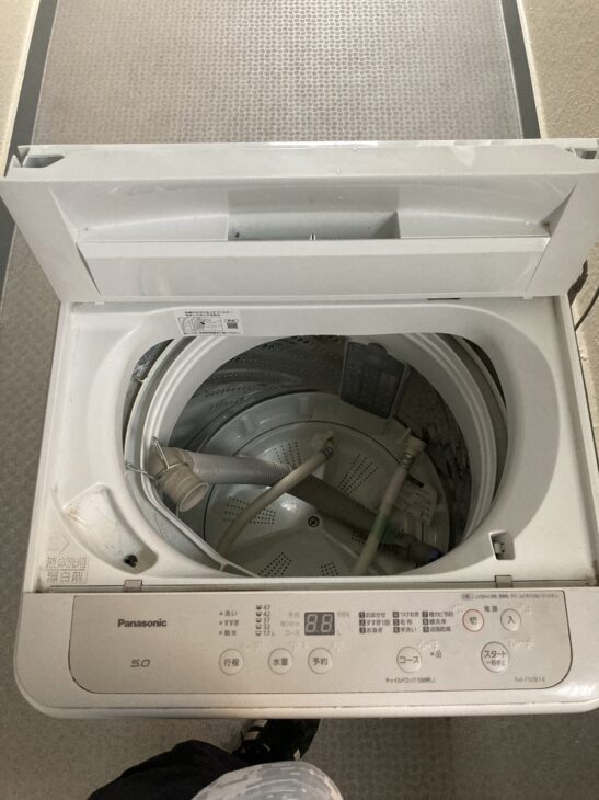 外観に傷あり Panasonic 洗濯機 NA-F50B14 2020年製【板橋区】出張買取