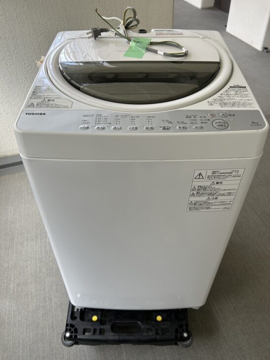 単身者様に人気！東芝 洗濯機 AW-6G6 2018年製を無料引取 江東区にて