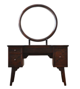 松本民芸家具 鏡台 丸型一面鏡ドレッサー