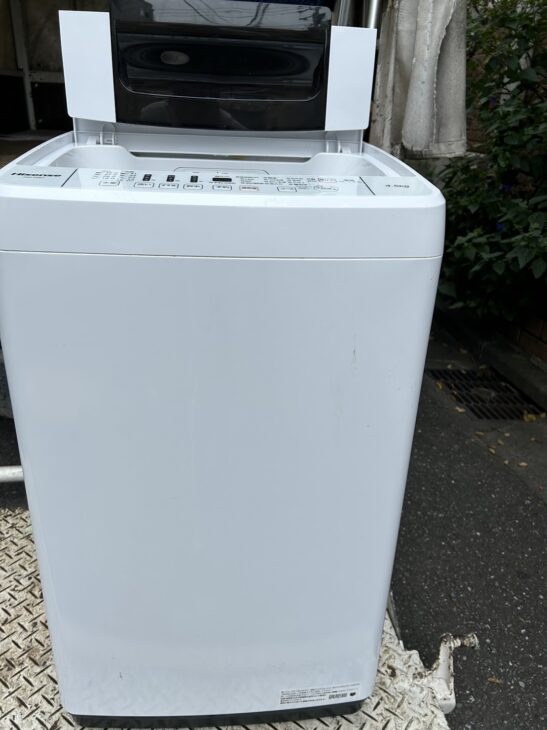 ⑮名古屋市等送料無料★ハイセンス 洗濯機4.5㎏【HW-T45F】22年製