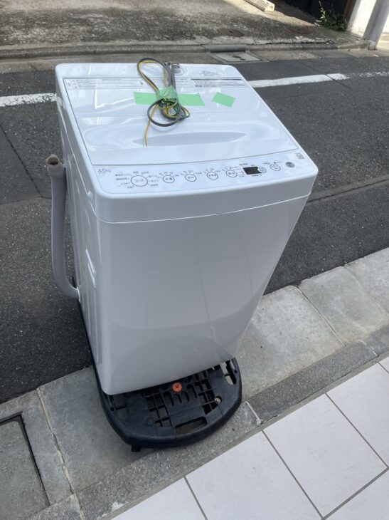 【RKGSE-232】特価！ハイアール/4.5kg/全自動洗濯機/BW-45A/中古/2022年製/当社より近隣地域無料配達 ハイアールの洗濯機 BW-45Aをご案内に群馬県に行きました ｜出張買取MAX