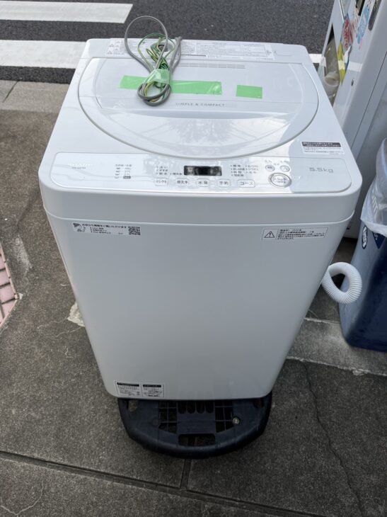 SHARP（シャープ）5.5キロ 全自動洗濯機 ES-GE5D-W 2020年製