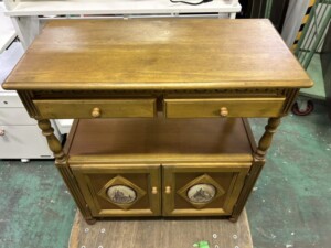 ノーブランド シェルフ サイドボード 2点セット アンティーク