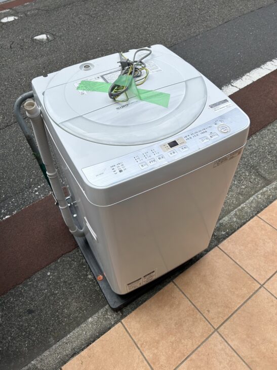 大阪府高槻市】へSHARPの全自動洗濯機 ES-GE6C-Wをご案内へ ｜出張買取MAX