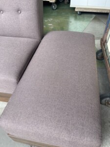 収納付きカウチソファ ブラウン