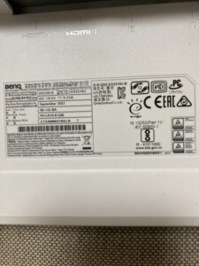 BenQ(ベンキュー)31.5インチ ゲーミングモニター EX3210U 2022年製