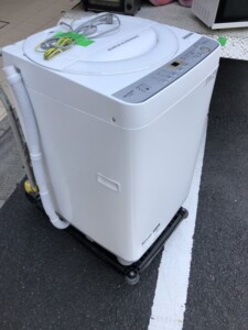 SHARP(シャープ) 6.0kg 全自動洗濯機 ES-GE6C-W 2019年製