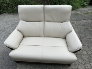 ノーブランド リクライニングソファベッド ホワイト