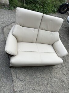 ノーブランド リクライニングソファベッド ホワイト