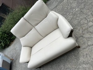 ノーブランド リクライニングソファベッド ホワイト