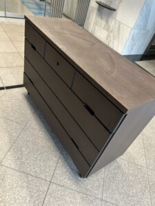 ノーブランド キャビネット ダークブラウン