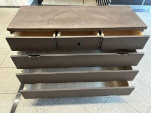 ノーブランド キャビネット ダークブラウン