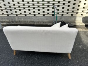 ノーブランド 二人掛けソファ ホワイト