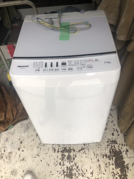 Hisense（ハイセンス）5.5キロ 全自動洗濯機 HW-G55A-W 2018年製