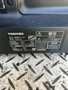 TOSHIBA(東芝)32型液晶テレビ 32V34 2021年製