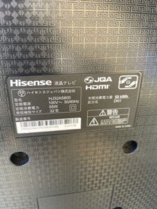 Hisense(ハイセンス)32型液晶テレビ HJ32A5800 2019年製