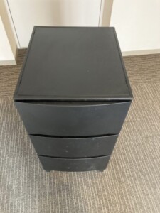 rooms(ルームス)3段衣装ケース ブラック