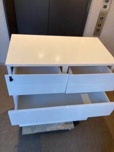 NITORI(ニトリ)ローチェスト クエス 80-4LC WH