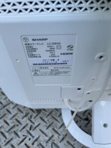 SHARP(シャープ)22型液晶テレビ LC-22K45 2017年製