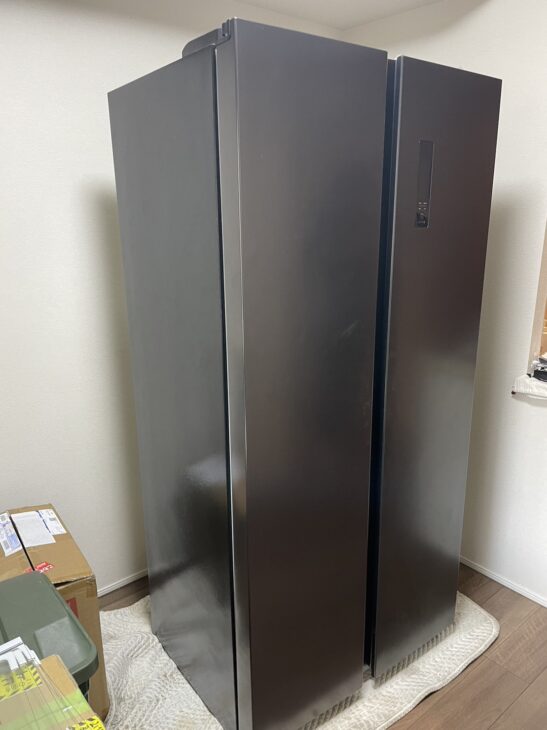 MAXZEN（マクスゼン）430L 観音開き冷蔵庫 JR430ML01GM 2022年製