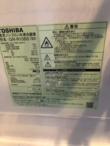 TOSHIBA(東芝)153L 2ドア冷蔵庫 GR-R15BS(W) 2020年製