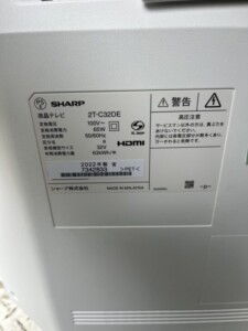 SHARP(シャープ)32型液晶テレビ 2T-C32DE 2023年製