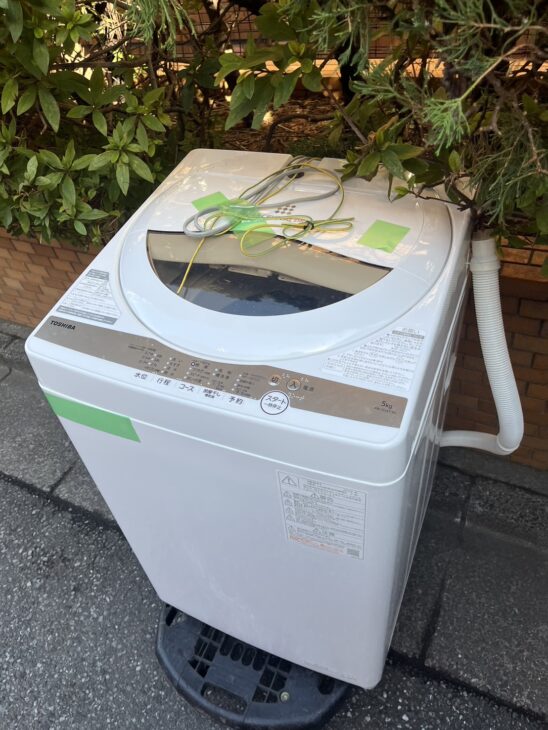 ☆ジモティー割引有☆ S仕/5kg洗濯機/トウシバ/AW-5GA1/2022年製 東芝 5.0kg 全自動電気洗濯機 AW-5GA1 2022 横浜市にて買取しました