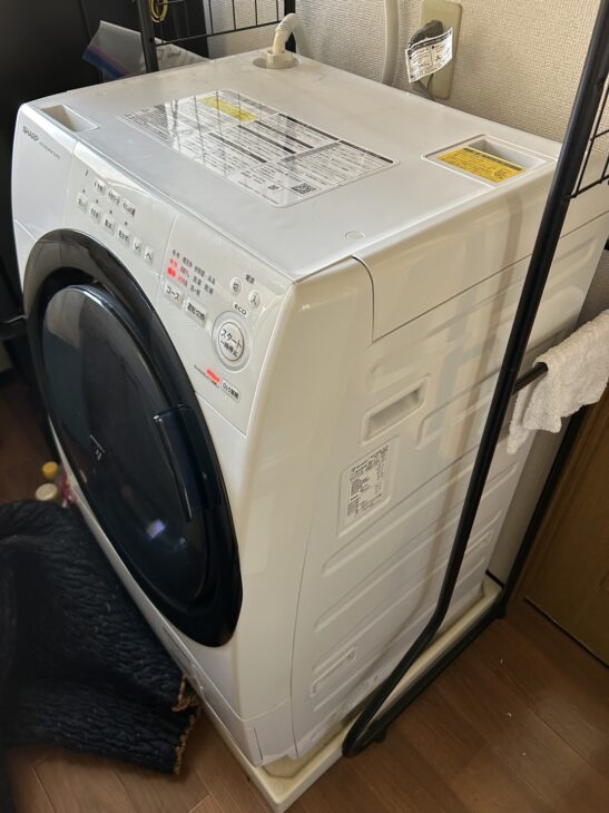 2021年製のドラム式洗濯乾燥機 ES-S7G-WL シャープ 【高価買取