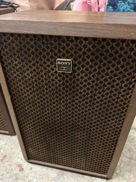 SONYアンティークステレオ一式 Vintage 90s Sony Speakers Set Pair Bookshelf Ss-f150 3 Way