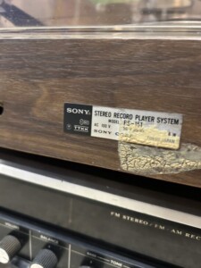 SONY(ソニー)ステレオレコードプレーヤー PS-151