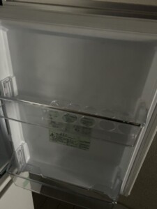 AQUA(アクア)168L 2ドア冷蔵庫 AQR-17NBK(W) 2022年製