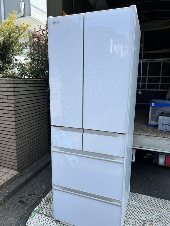 2021年製 日立 6ドア冷蔵庫 R-HW54R（XW)を岸和田市にて【出張買取】ご