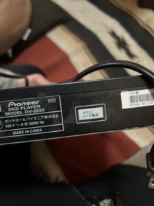 Pioneer(パイオニア)DVDプレーヤー DV-2020 2015年製