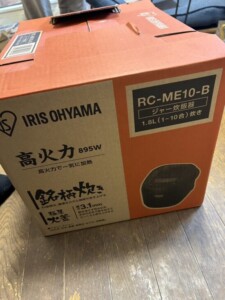 IRIS OHYAMA(アイリスオーヤマ)ジャー炊飯器 RC-ME10-B 2023年製